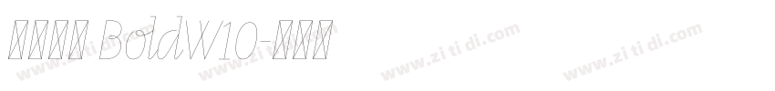 微软雅黑 BoldW10字体转换